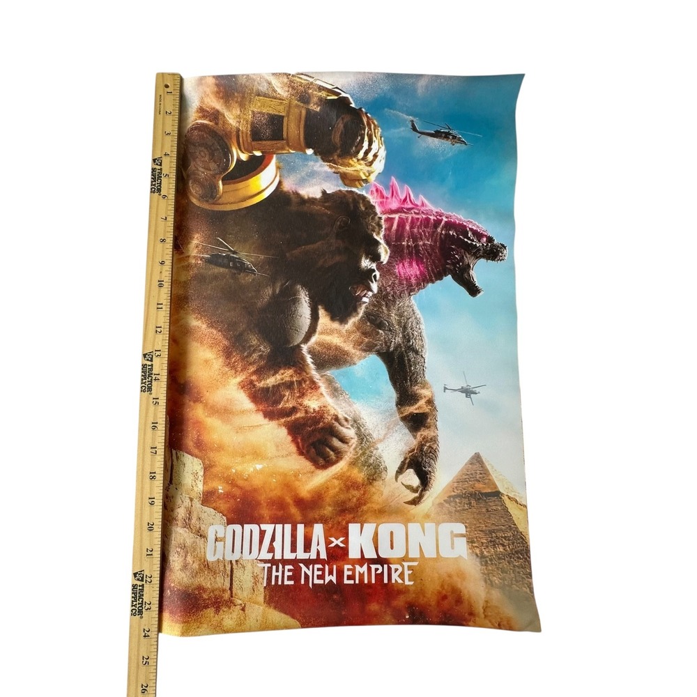 Godzilla x Kong The New Empire Movie Poster Wall Art MonsterVerse Deco
